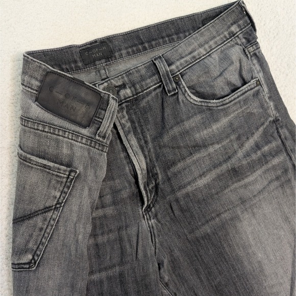 Citizens Of Humanity Jens Men's 38x34 Slim Straight Faded Light Washed Black Gra - Picture 1 of 10